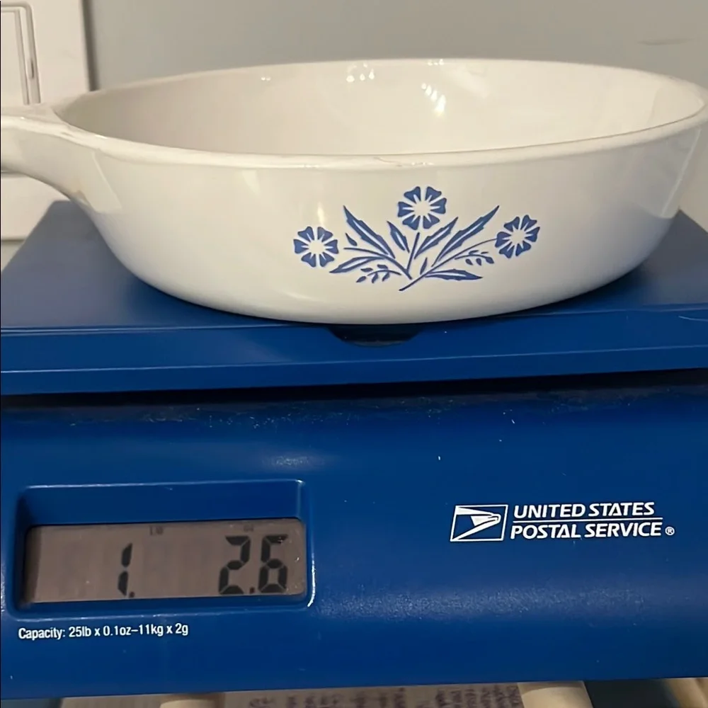 Corning Ware Blue Cornflower Skillet Sauce Pan Vintage - Picture 9 of 9